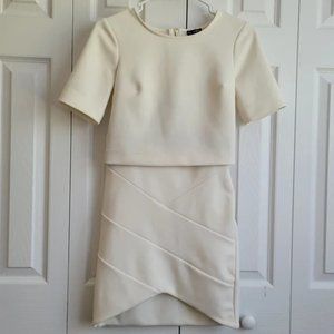 Express Off white skirt matching set